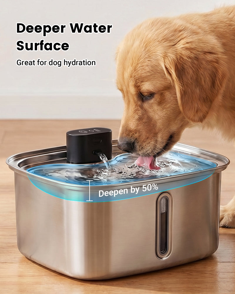 Vacqueen Smart Dog Water Dispenser 10L – Large Capacity Fountain with Filter & App Monitoring