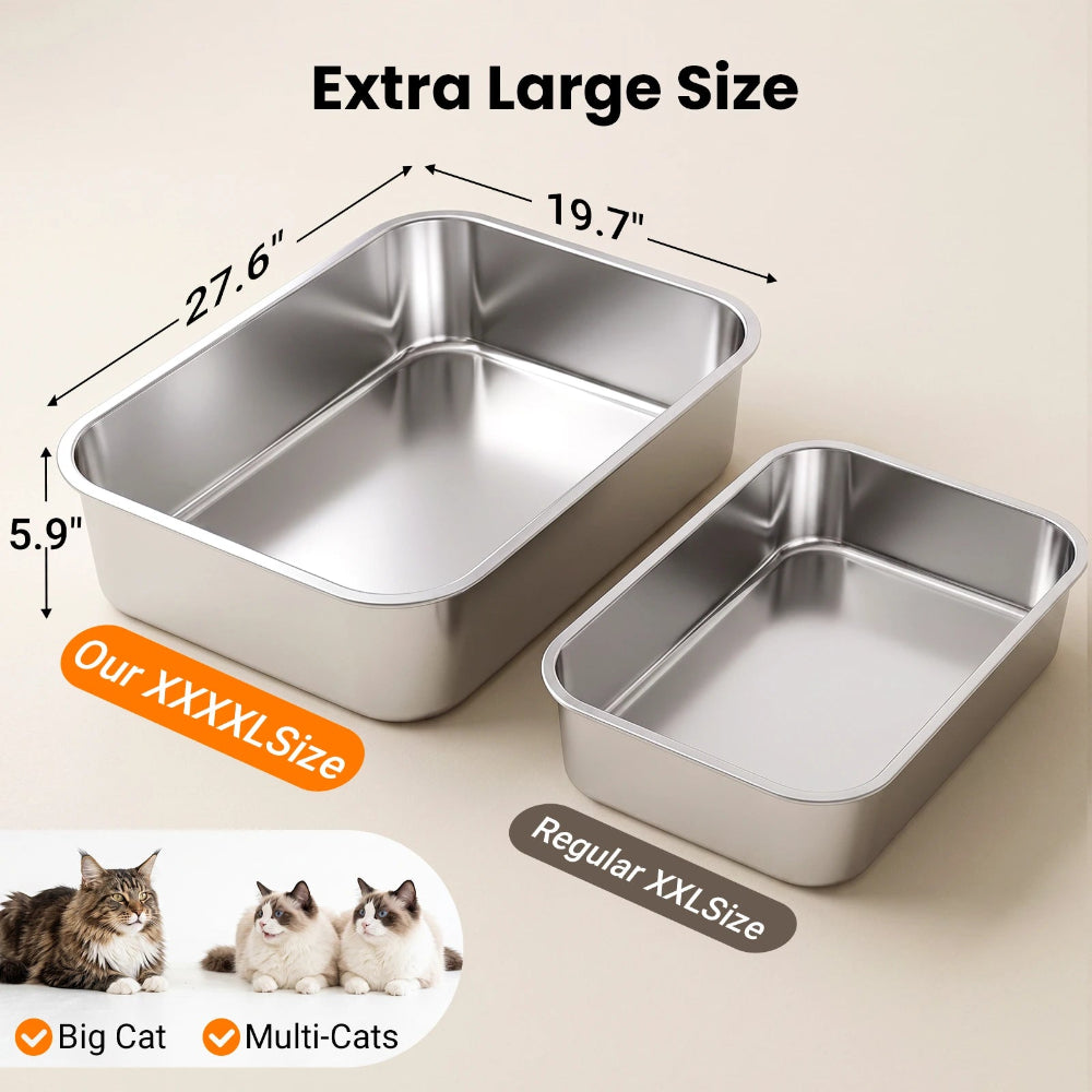 Extra large cat litter box size comparison for large cat breeds